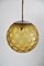 Italian Art Deco Pendant Lamp with Frosted Glass Globe, 1940s, Immagine 10