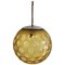 Italian Art Deco Pendant Lamp with Frosted Glass Globe, 1940s 1
