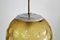 Italian Art Deco Pendant Lamp with Frosted Glass Globe, 1940s 5