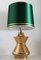 Table Lamp in Metallic Gold Ceramic by Aldo Londi for Bitossi, Italy, 1960s 11