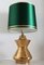 Table Lamp in Metallic Gold Ceramic by Aldo Londi for Bitossi, Italy, 1960s, Immagine 6