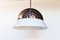 Italian Glass and Chrome Pendant Lamp by Vico Magistretti for Artemide, Imagen 3