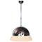 Italian Glass and Chrome Pendant Lamp by Vico Magistretti for Artemide, Imagen 1