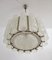 Murano Ice Glass Chandelier with Chrome Frame from Barovier E Toso, 1960s 11