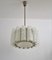 Murano Ice Glass Chandelier with Chrome Frame from Barovier E Toso, 1960s, Imagen 2