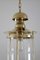 Italian Brass and Glass Pendant Lamp, 1970s 13