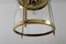 Italian Brass and Glass Pendant Lamp, 1970s, Imagen 5