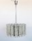 Murano Glass and Chrome Chandelier from Barovier and Toso, 1970s, Immagine 3