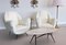 Set of Italian Armchairs with Brass Stiletto Feet, 1960s 4