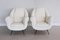 Set of Italian Armchairs with Brass Stiletto Feet, 1960s 7