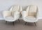 Set of Italian Armchairs with Brass Stiletto Feet, 1960s 3
