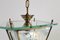 Vintage Italian Lantern in Crystal Cut Glass and Brass, 1950s, Imagen 16