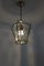 Vintage Italian Lantern in Crystal Cut Glass and Brass, 1950s, Imagen 4