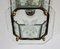 Vintage Italian Lantern in Crystal Cut Glass and Brass, 1950s, Imagen 13