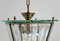 Vintage Italian Lantern in Crystal Cut Glass and Brass, 1950s 10