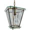 Vintage Italian Lantern in Crystal Cut Glass and Brass, 1950s, Image 1