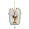 Lámpara de araña austriaca de cristal y latón, años 50, Imagen 1