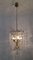 Lámpara de araña austriaca de cristal y latón, años 50, Imagen 7