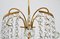 Austrian Crystal Glass and Brass Chandelier, 1950s, Image 6