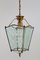 Vintage Italian Lantern in Crystal Cut Glass and Brass, 1950s 8