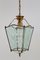 Vintage Italian Lantern in Crystal Cut Glass and Brass, 1950s, Imagen 8