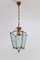 Vintage Italian Lantern in Crystal Cut Glass and Brass, 1950s 3