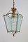 Vintage Italian Lantern in Crystal Cut Glass and Brass, 1950s 12