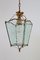 Vintage Italian Lantern in Crystal Cut Glass and Brass, 1950s, Imagen 12