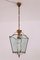 Vintage Italian Lantern in Crystal Cut Glass and Brass, 1950s, Imagen 5