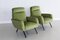 Italian Armchairs in Green Velvet, 1960s, Set of 2 2