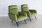 Italian Armchairs in Green Velvet, 1960s, Set of 2, Image 2