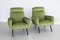 Italian Armchairs in Green Velvet, 1960s, Set of 2, Image 4