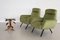 Italian Armchairs in Green Velvet, 1960s, Set of 2, Immagine 3