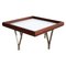 Italian Coffee Table in Mahogany and Glass by Ico & Luisa Parisi, 1960s 1