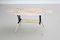 Italian Coffee Table with Pink and Grey Marble and Brass Feet, 1950s, Immagine 7