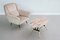 Italian Coffee Table with Pink and Grey Marble and Brass Feet, 1950s, Immagine 13