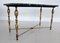 Italian Coffee Table with Marble Top and Brass Base, 1950s, Imagen 10