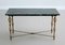 Italian Coffee Table with Marble Top and Brass Base, 1950s, Image 2