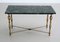 Italian Coffee Table with Marble Top and Brass Base, 1950s 5