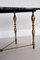 Italian Coffee Table with Marble Top and Brass Base, 1950s, Imagen 13