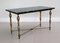 Italian Coffee Table with Marble Top and Brass Base, 1950s, Imagen 14