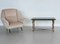 Italian Coffee Table with Marble Top and Brass Base, 1950s 4