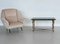 Italian Coffee Table with Marble Top and Brass Base, 1950s, Image 4