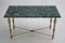 Italian Coffee Table with Marble Top and Brass Base, 1950s, Image 15