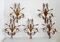 Italian Gilt Tole Wall Sconces with Wheat Sheaf, 1950s, Set of 5, Imagen 2