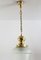 Italian Brass and Cut Glass Pendant Lamp, 1970s 5