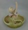 Royal Dux Model 2409 Figurine Girl & Cherub Bowl 14