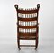 Arts & Crafts Rocking Chair with Embossed Leather Panels 14