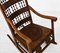 Arts & Crafts Rocking Chair with Embossed Leather Panels, Immagine 6
