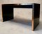 Lacquered Wood & Brass Desk by Jean Claude Mahey, 1970s 3